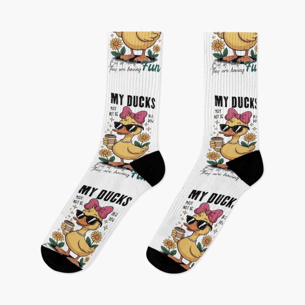 Item preview, Funny My Ducks Not In A Row Duck Mental Health - Snarky Cute Goose Duck designed and sold by Run to Creations.