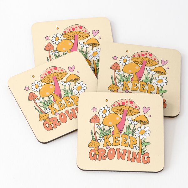 Item preview, Keep growing mushroom and flowers  designed and sold by BrownHorse90s.