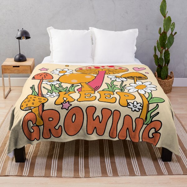 Item preview, Keep growing mushroom and flowers  designed and sold by BrownHorse90s.