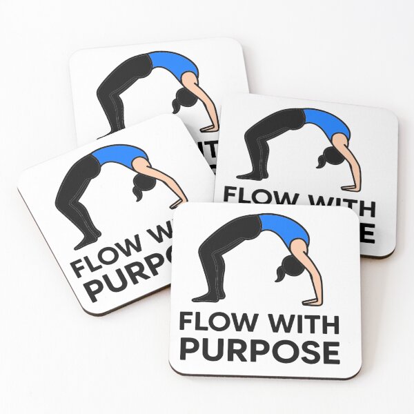 Item preview, Flow with Purpose – Minimal Yoga Pose Motivation designed and sold by Kalpa.