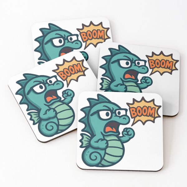 Item preview, Seahorse with Boom Shout designed and sold by SoSoSeahorse.