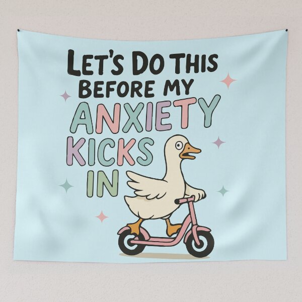 Item preview, Let's do this before my anxiety kicks in duck designed and sold by BrownHorse90s.