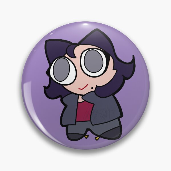 Item preview, ADHD Hina Kawasaki sticker + button (CageCatYT) designed and sold by CageCatYT.