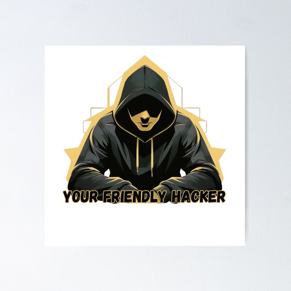 Item preview, Your Friendly Hacker designed and sold by Quiet Spark Studio.
