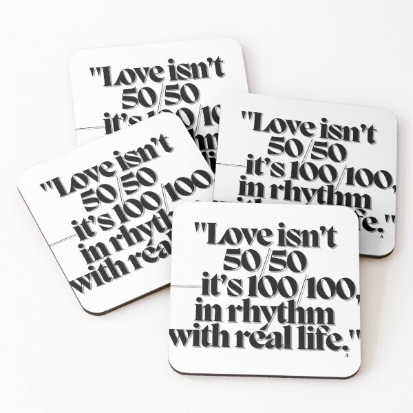 Item preview, Love isn’t 5050—it’s 100100, in rhythm with real life. designed and sold by Finds.