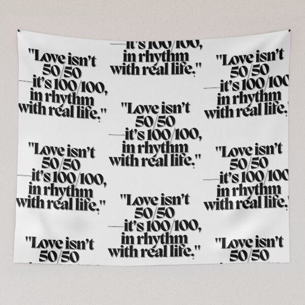 Item preview, Love isn’t 5050—it’s 100100, in rhythm with real life. designed and sold by Finds.