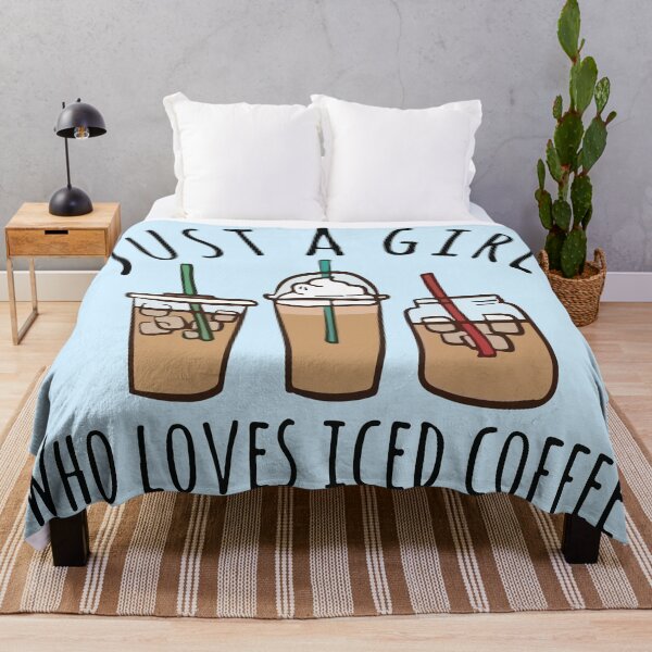 Item preview, Just a girl who loves ice coffee  designed and sold by BrownHorse90s.