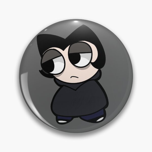 Item preview, ADHD Wiw Guy sticker + button (CageCatYT) designed and sold by CageCatYT.