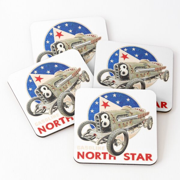 Item preview, North Star Gasoline – Retro Classic Gasoline Brand Design designed and sold by Matalobos /  Retro Art & Classic Machines.