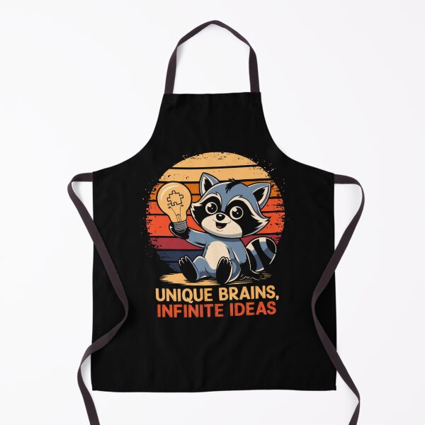 Item preview, Unique Brains, Infinite Ideas – Raccoon Holding Puzzle Lightbulb designed and sold by Taans-Creation.