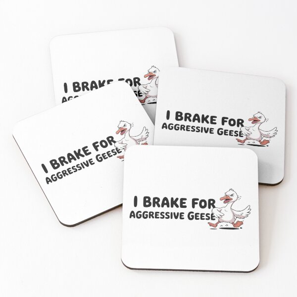 Item preview, I Brake for Aggressive Geese Funny Design designed and sold by MonkiFlipp.