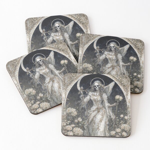 Item preview, La Niña Blanca, White Santa Muerte designed and sold by AliceWhiteDF.