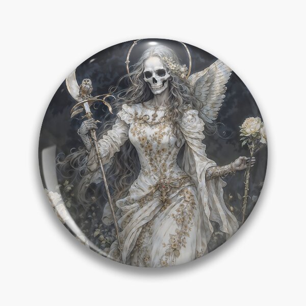 Item preview, La Niña Blanca, White Santa Muerte designed and sold by AliceWhiteDF.