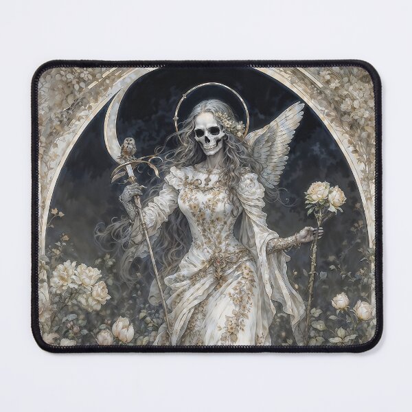 Item preview, La Niña Blanca, White Santa Muerte designed and sold by AliceWhiteDF.