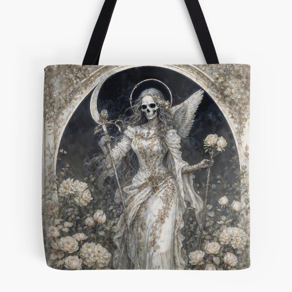 Item preview, La Niña Blanca, White Santa Muerte designed and sold by AliceWhiteDF.