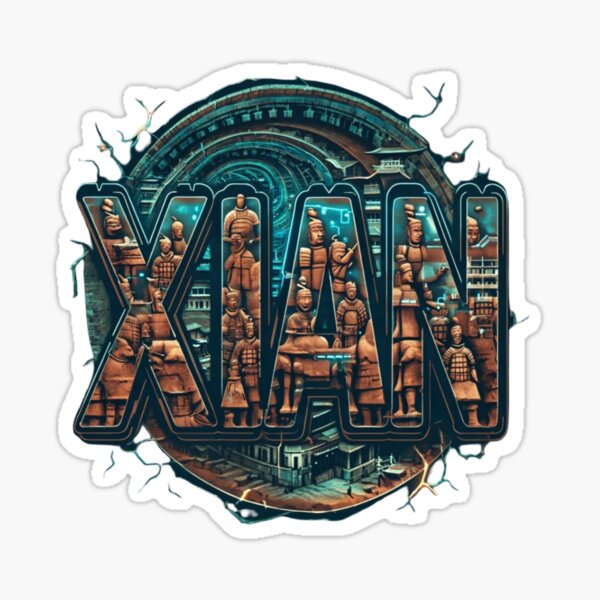 Item preview, Xi’an Ancient Circuit – Time Spiral Sticker designed and sold by Imaginarium of Chaos falcon88 .