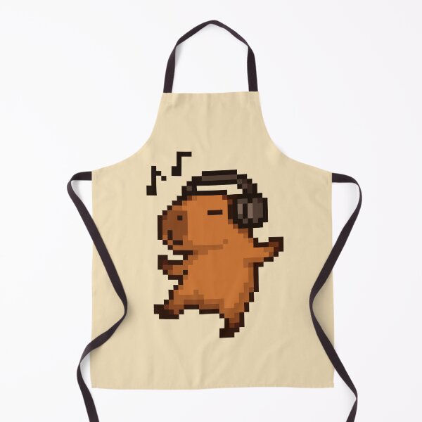 Item preview, Groovy Capybara – Pixel Dance Party designed and sold by retro_pixel.