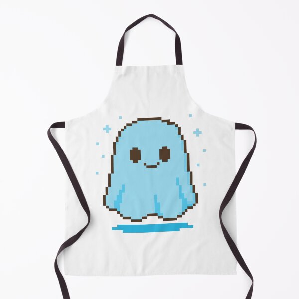 Item preview, Cute Glowing Ghost Pixel Art – Sky Blue designed and sold by retro_pixel.