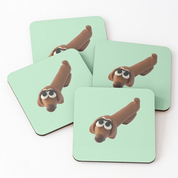 Item preview, Cute, expressive mini dachshund art in tan designed and sold by Teddyella Treasures.