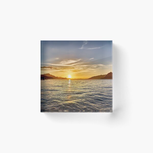 Item preview, Sunset over Lake Thun designed and sold by beatbieri.ch.