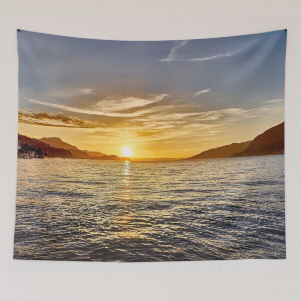 Item preview, Sunset over Lake Thun designed and sold by beatbieri.ch.