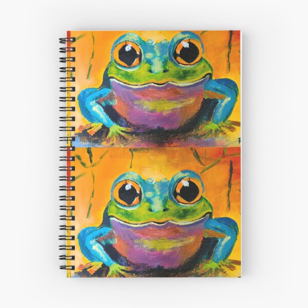 Item preview, Colorful Psychedelic Frog - Whimsical Tropical Amphibian Art designed and sold by MaPerle.