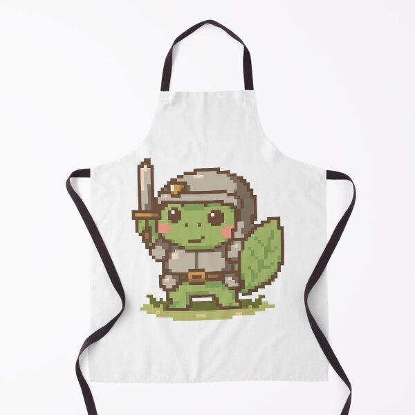 Item preview, Brave Frog Knight – Pixel Art Warrior designed and sold by retro_pixel.