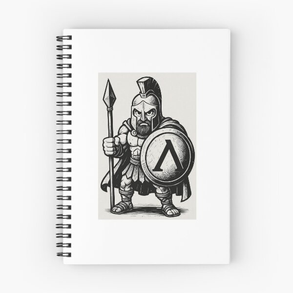 Item preview, Spartan Warrior Cartoon designed and sold by jonneyboy99.