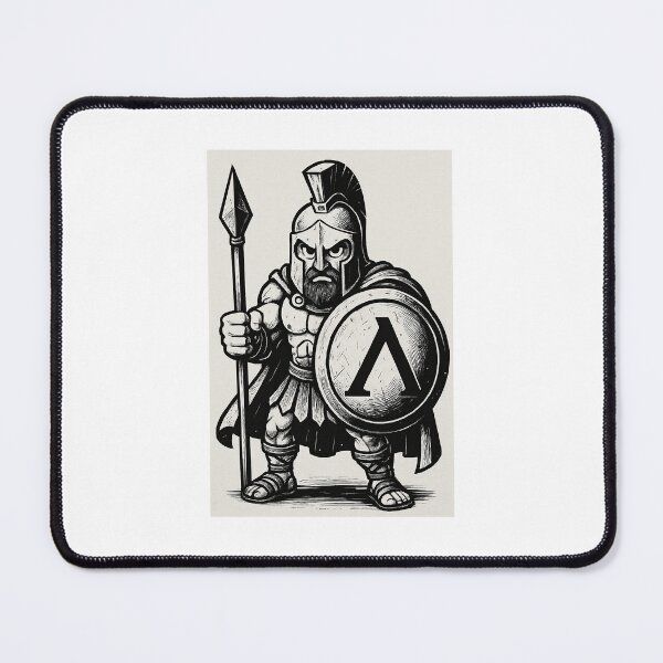 Item preview, Spartan Warrior Cartoon designed and sold by jonneyboy99.