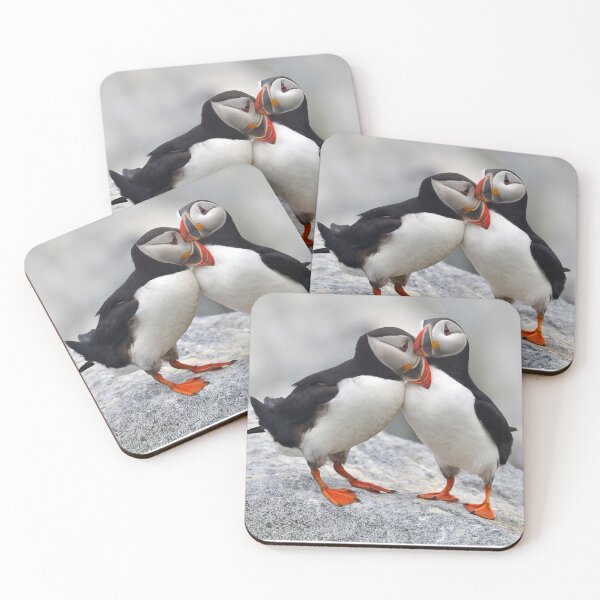 Item preview, Loving Pair of Icelandic Puffins  designed and sold by Just Icelandic.