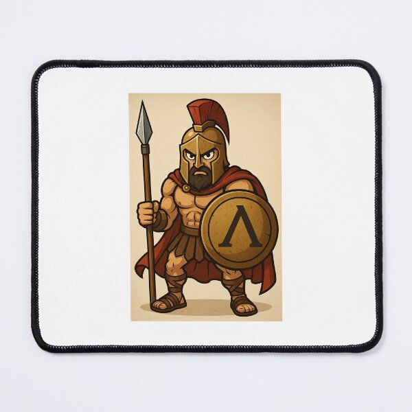 Artikelvorschau, Spartan Warrior Cartoon in Color entworfen und verkauft von jonneyboy99.