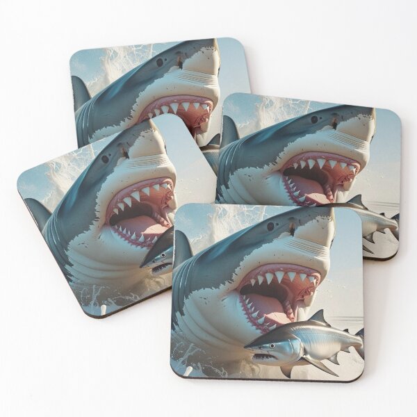 Item preview, Super cool shark feeds on Fish designed and sold by ricky dean beck.