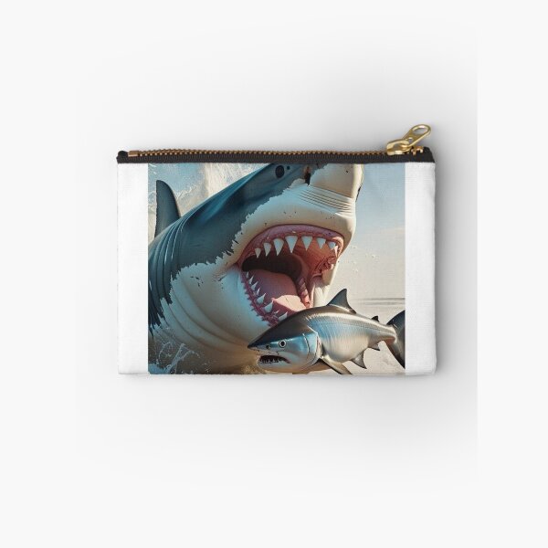 Item preview, Super cool shark feeds on Fish designed and sold by ricky dean beck.