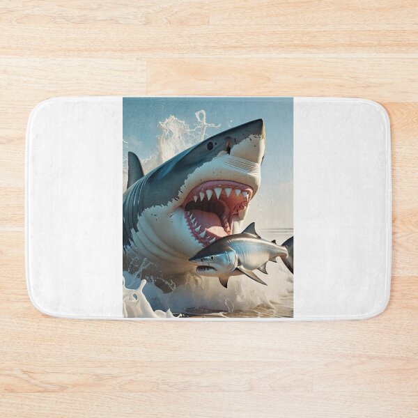 Item preview, Super cool shark feeds on Fish designed and sold by ricky dean beck.