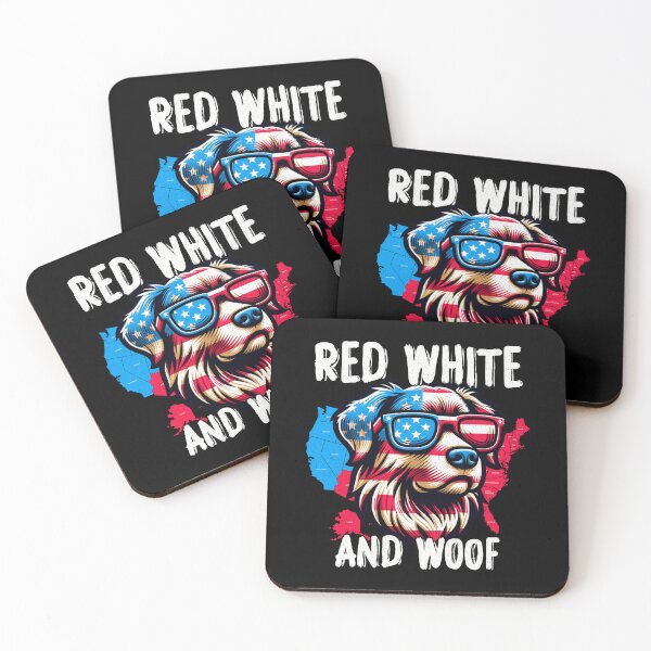 Item preview, Red White And Woof Funny 4th Of July Patriotic Labrador Design designed and sold by Artist's Fingerprint.