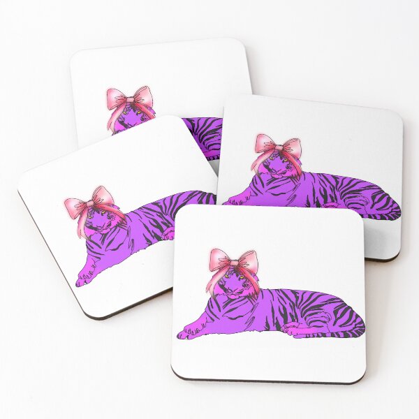 Item preview, Maple the Tiger Drawing with pink Bow – animalzinhats designed and sold by Ashley’sAnimalz.