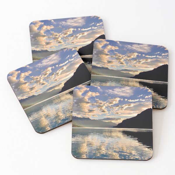 Item preview, Lake Brienz under colorful clouds designed and sold by beatbieri.ch.