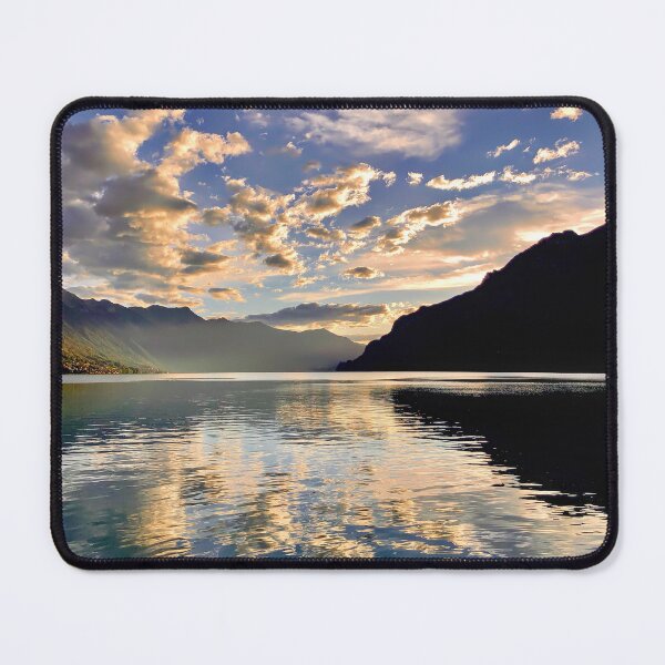 Item preview, Lake Brienz under colorful clouds designed and sold by beatbieri.ch.