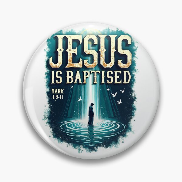 Item preview, Jesus is Baptised — Dramatic Bible Illustration designed and sold by CreativoDesign.