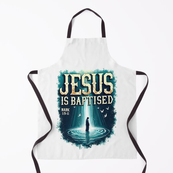 Item preview, Jesus is Baptised — Dramatic Bible Illustration designed and sold by CreativoDesign.