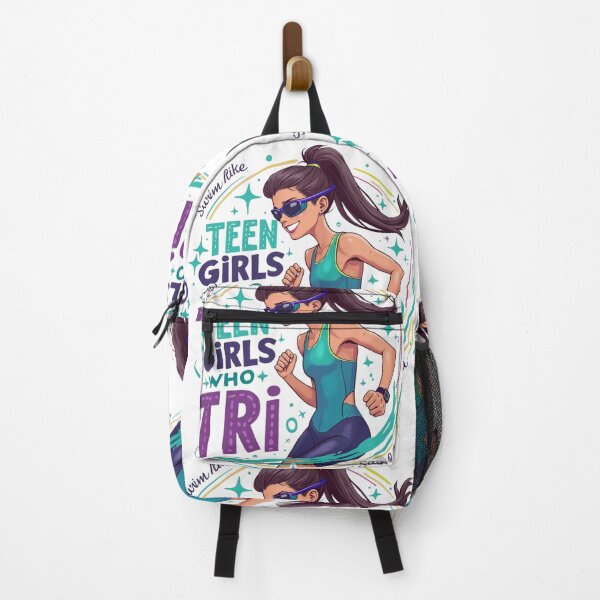 Item preview, “Teen Girls Who Tri – Swim Like a Star” Motivational Triathlon Sticker designed and sold by Triathlongram.