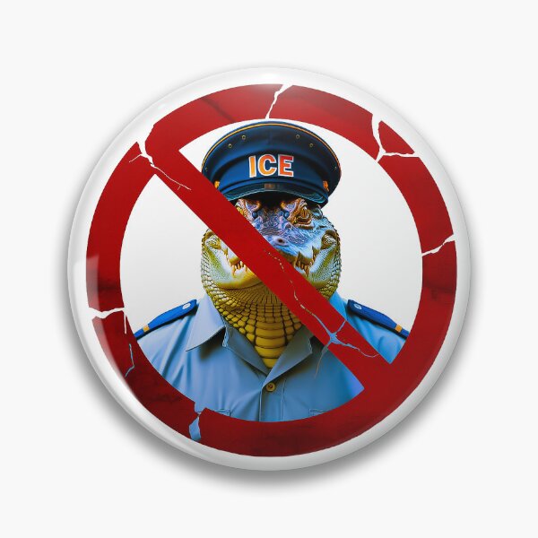 Item preview, Anti ICE Gator Satire Anti Trump Shirt designed and sold by Amanda's Factory.