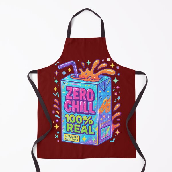 Item preview, Zero Chill 100% Real – Y2K Vaporwave Juice Box Design designed and sold by Maximilianos.