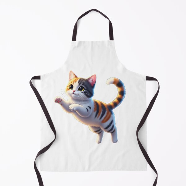 Item preview, Whimsical Jumping Kitten designed and sold by Perfect44.