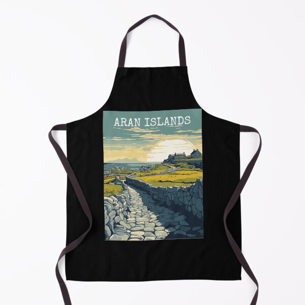 Item preview, Aran Islands in Galway Ireland Retro Travel Art Landscape designed and sold by MaateoDesign.