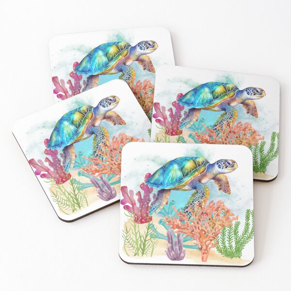 Item preview, Coral and turtle designed and sold by Nausicaa SCHEIDT.