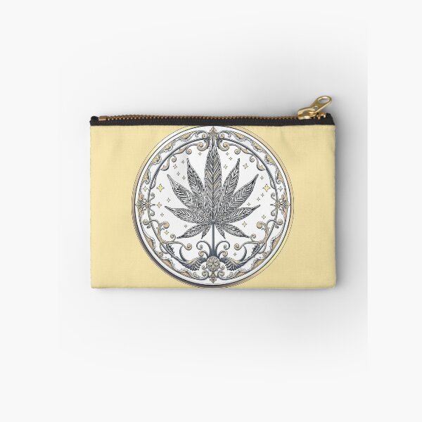 Item preview, Weed leaf Art Nouveau white designed and sold by In-Spirit24.