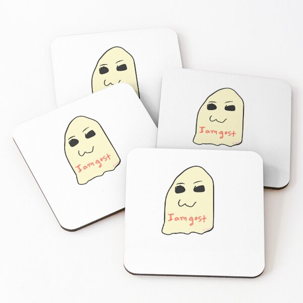 Item preview, Cute Ghost sticker “I Am Gost” Funny Art designed and sold by JaiJaiArt.