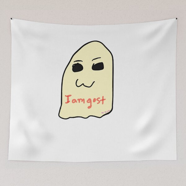 Item preview, Cute Ghost sticker “I Am Gost” Funny Art designed and sold by JaiJaiArt.