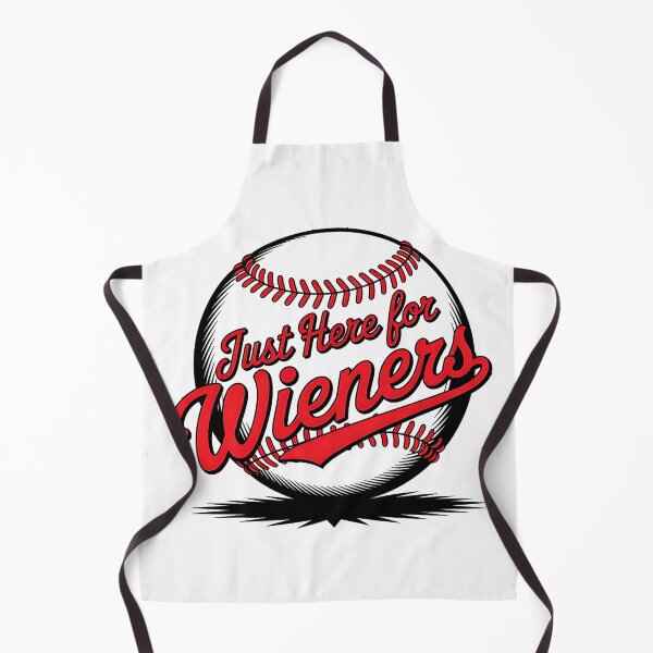 Item preview, Just Here for Wieners, Funny Baseball Hot Dog Design designed and sold by Bliss Find And Design.